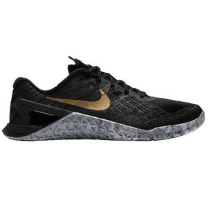 nike metcon 3 black and gold